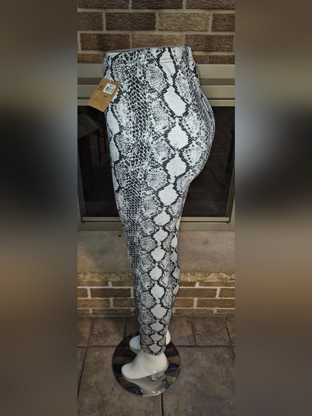 Just Cozy Fleece Leggings Snake Print XS/S & M/L & XL